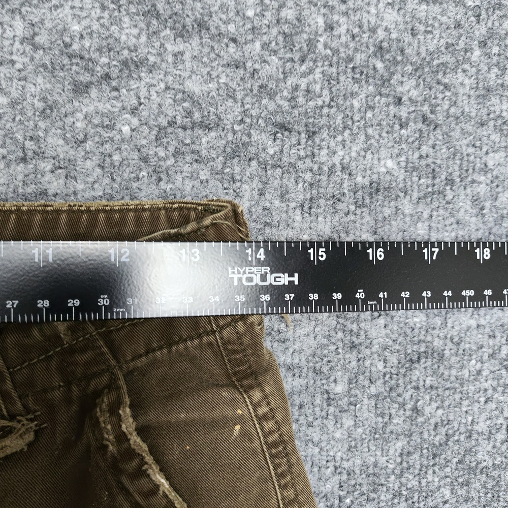 Levis Shorts Boys 10 Brown Cargo Twill Pockets Zip Fly Knee Length Summer - Picture 2 of 11